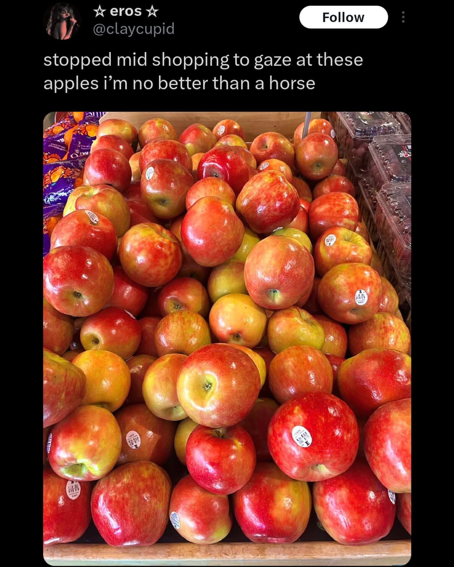 They're still selling horse food in the market, wake up guys