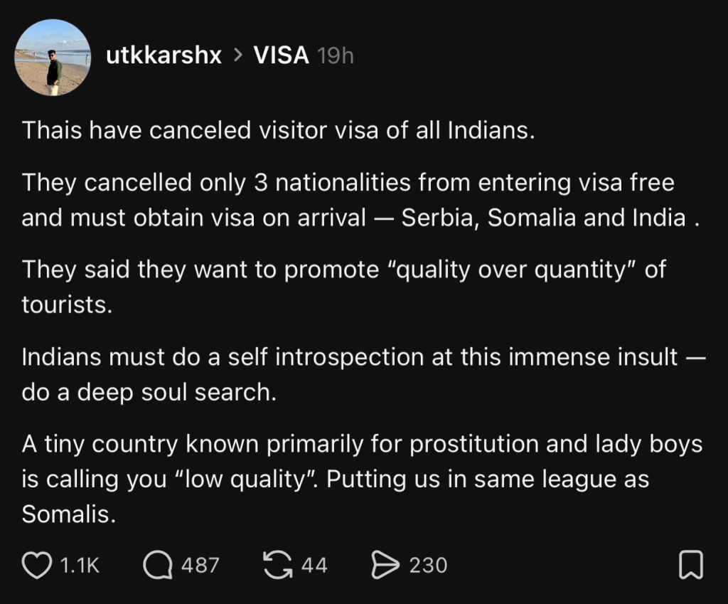 Indians, Somalis and (may Allah forgive me for uttering this cursed name) Serbians