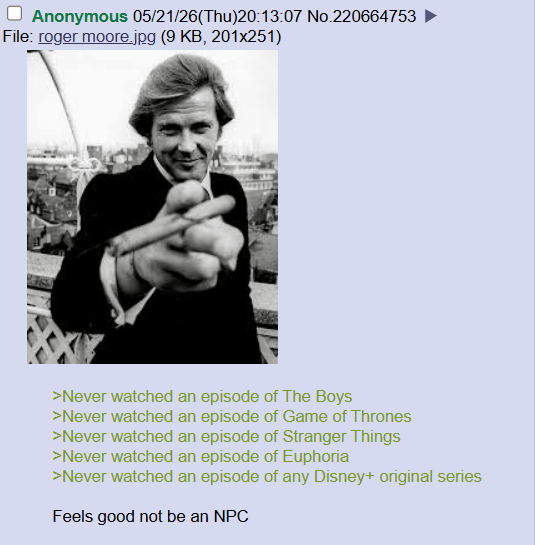 bro is missing out on hate watching and seething