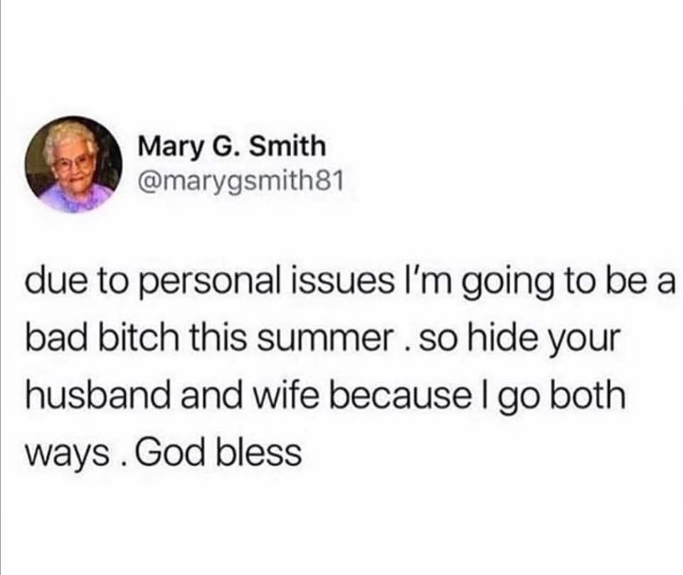 Imma go into hiding myself.