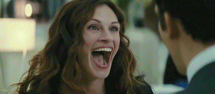 Googled &quot;Julia Roberts crazy laugh.&quot; The results were quite more than satisfactory.