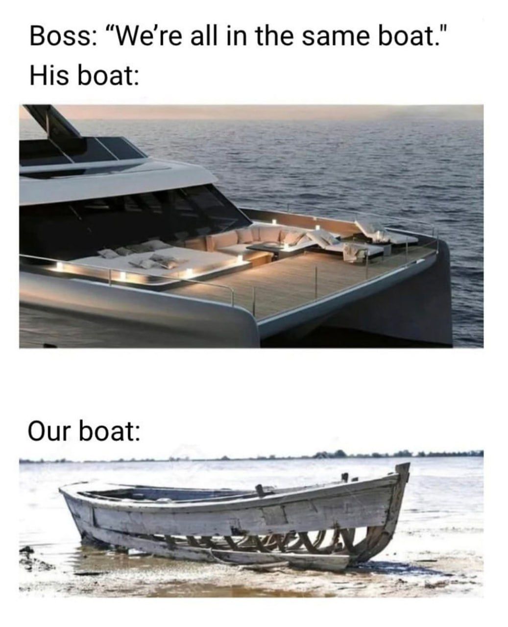 all in the same boat