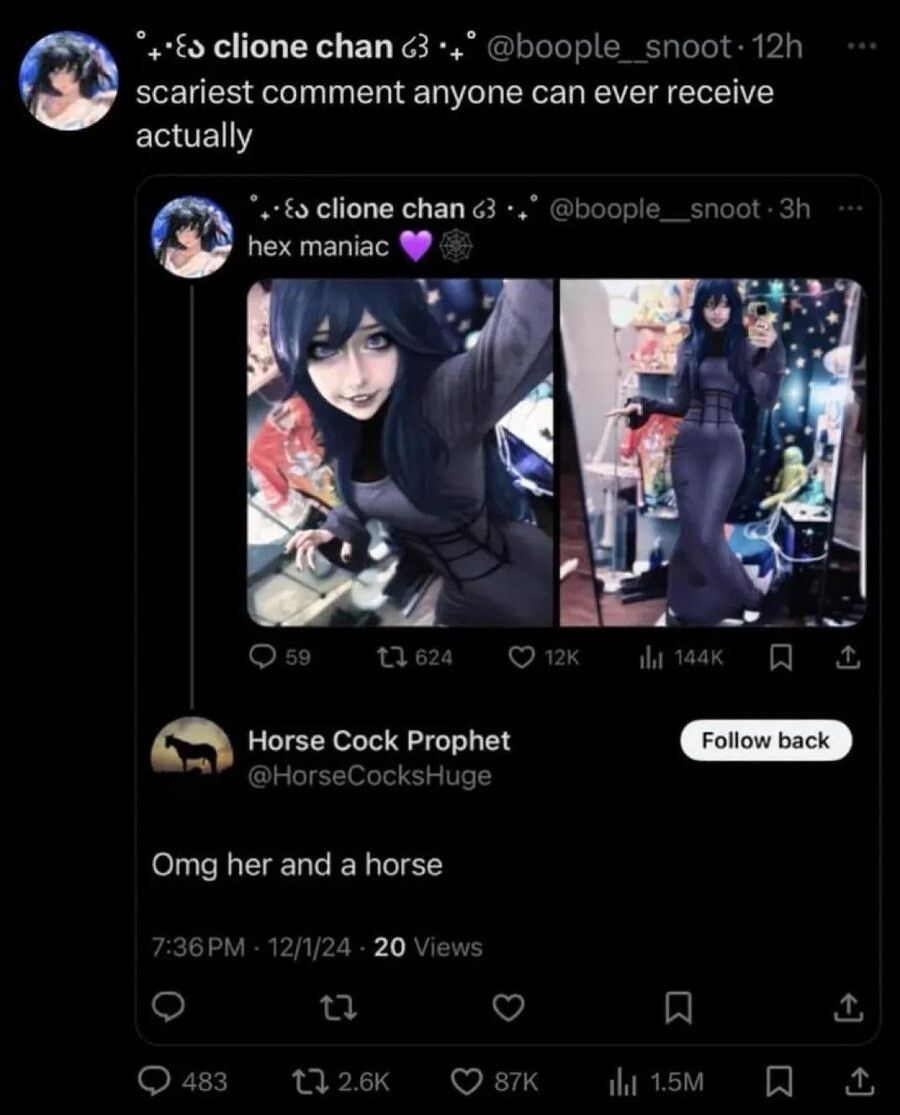 "Hex Maniac" is just one letter change away from-