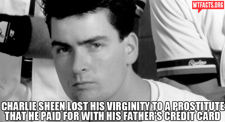 And that is how Charlie Sheen lost his virginity.