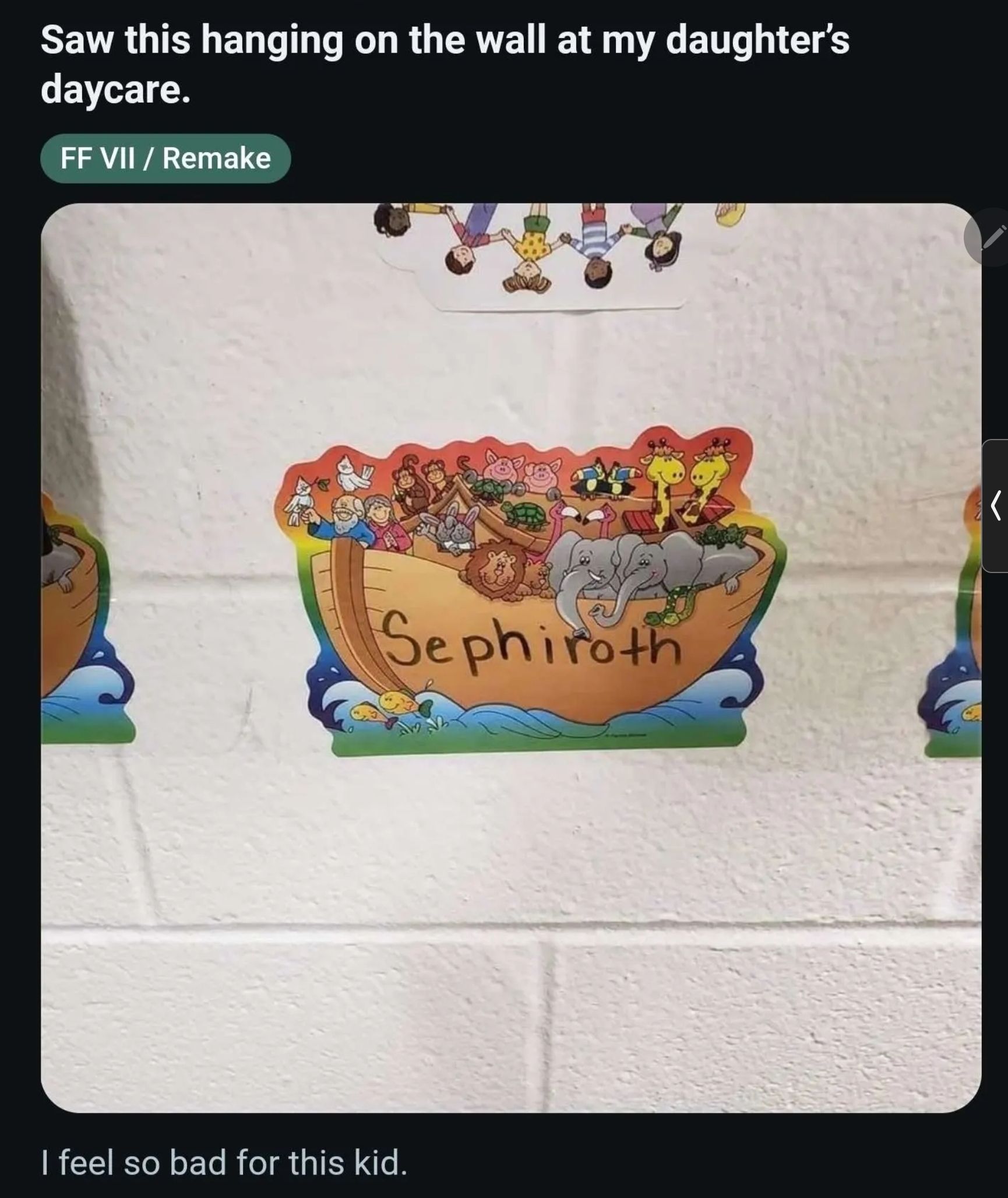 Kid better be awesome