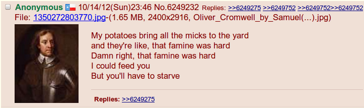 Ladies and gentlemen, Oliver Cromwell.