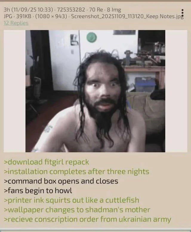 Bro downloaded from the fake FitGirl page