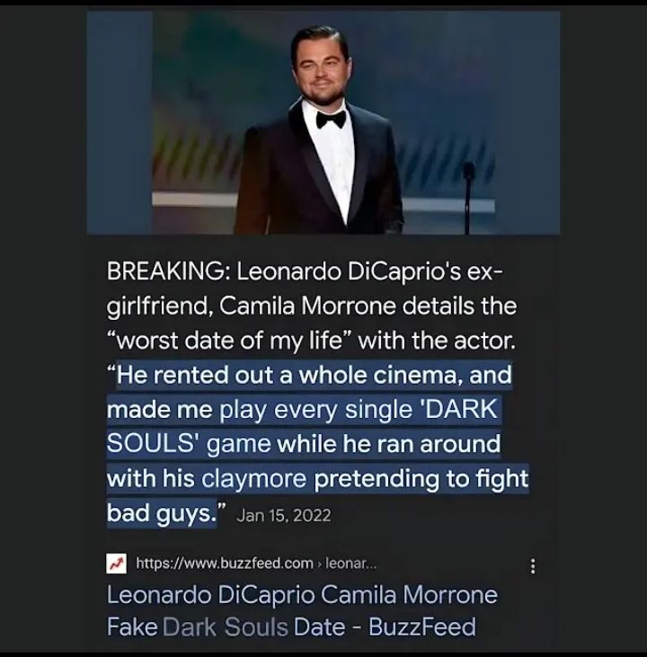 Dark Souls is older than most of DiCaprio's gfs