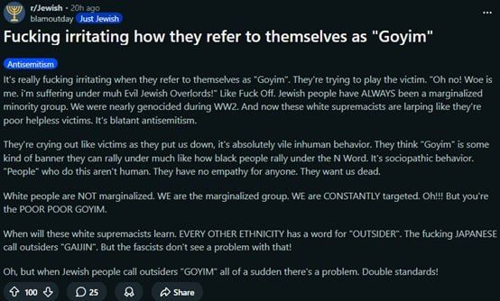 We wuz goyim an shieet