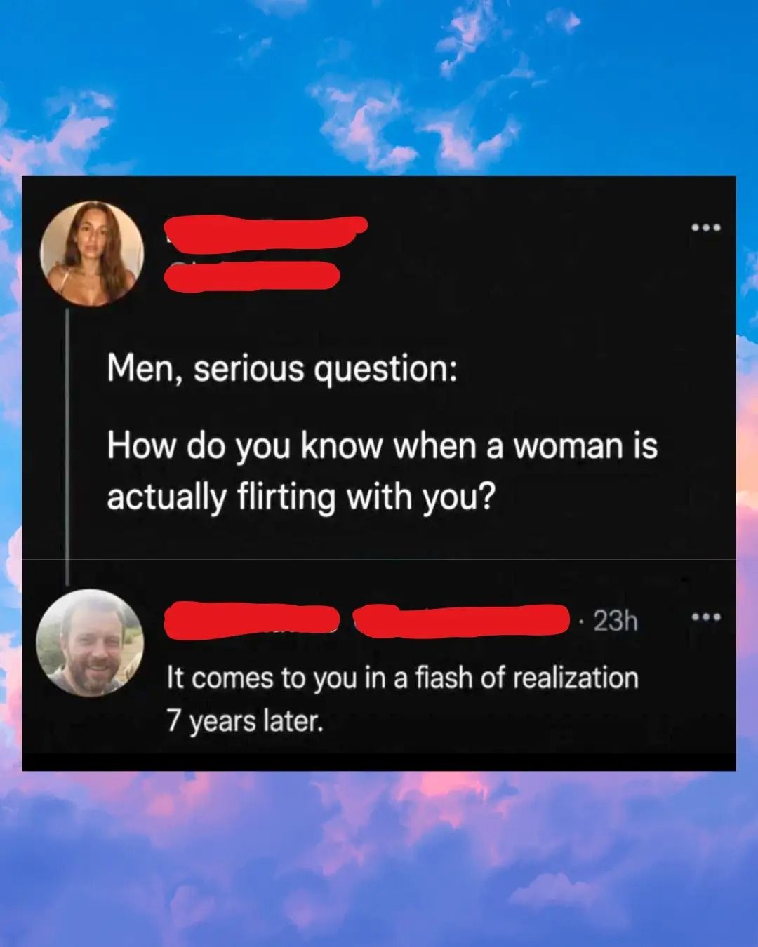 When you're ***ing married