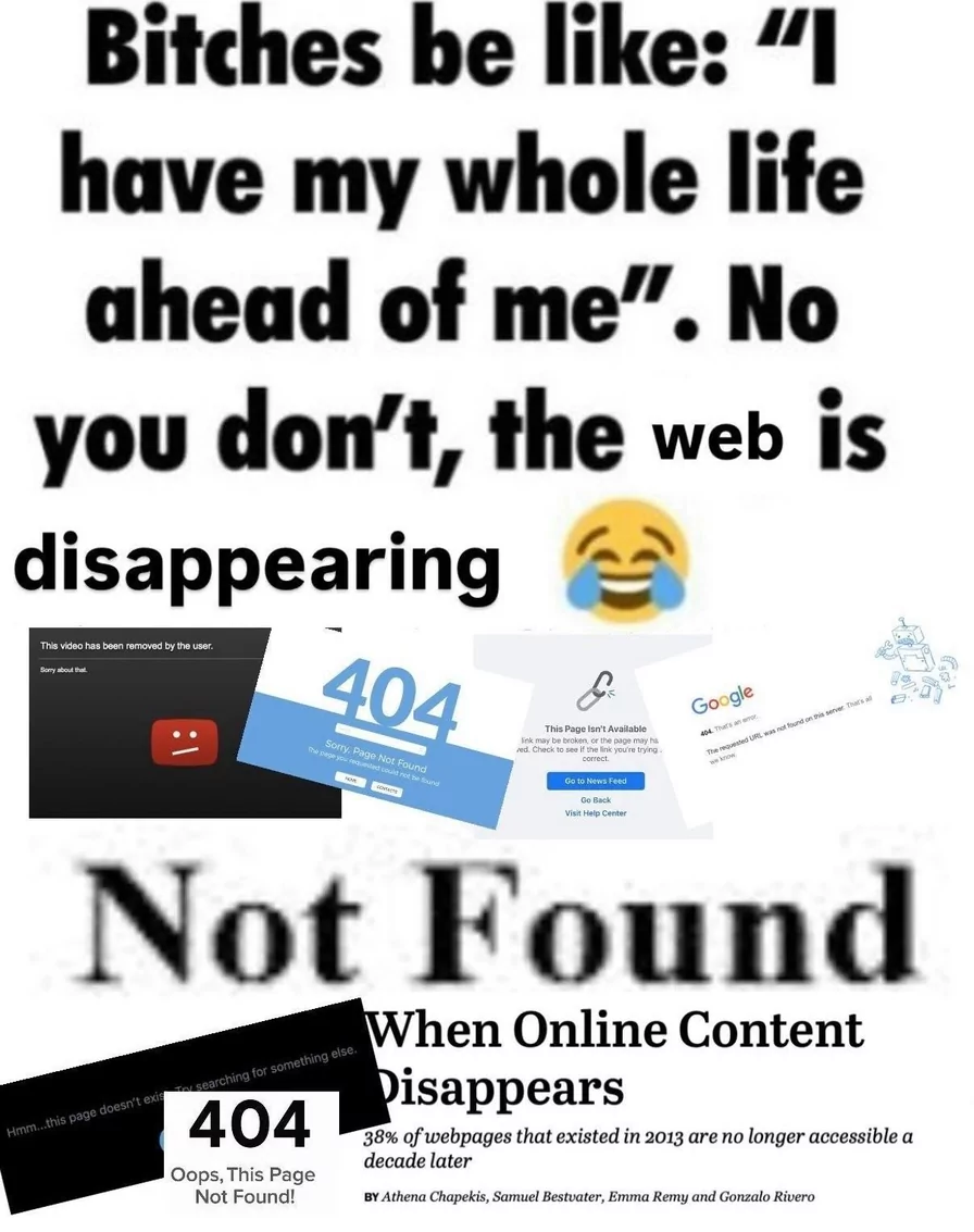 that's the least of your problems, it's also getting censored and history is being rewritten