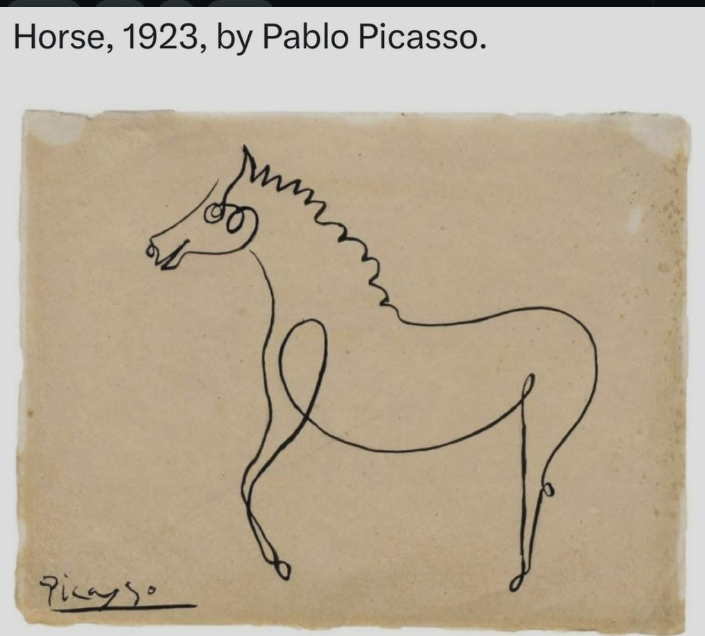 Horse, 1923, by Pablo Picasso