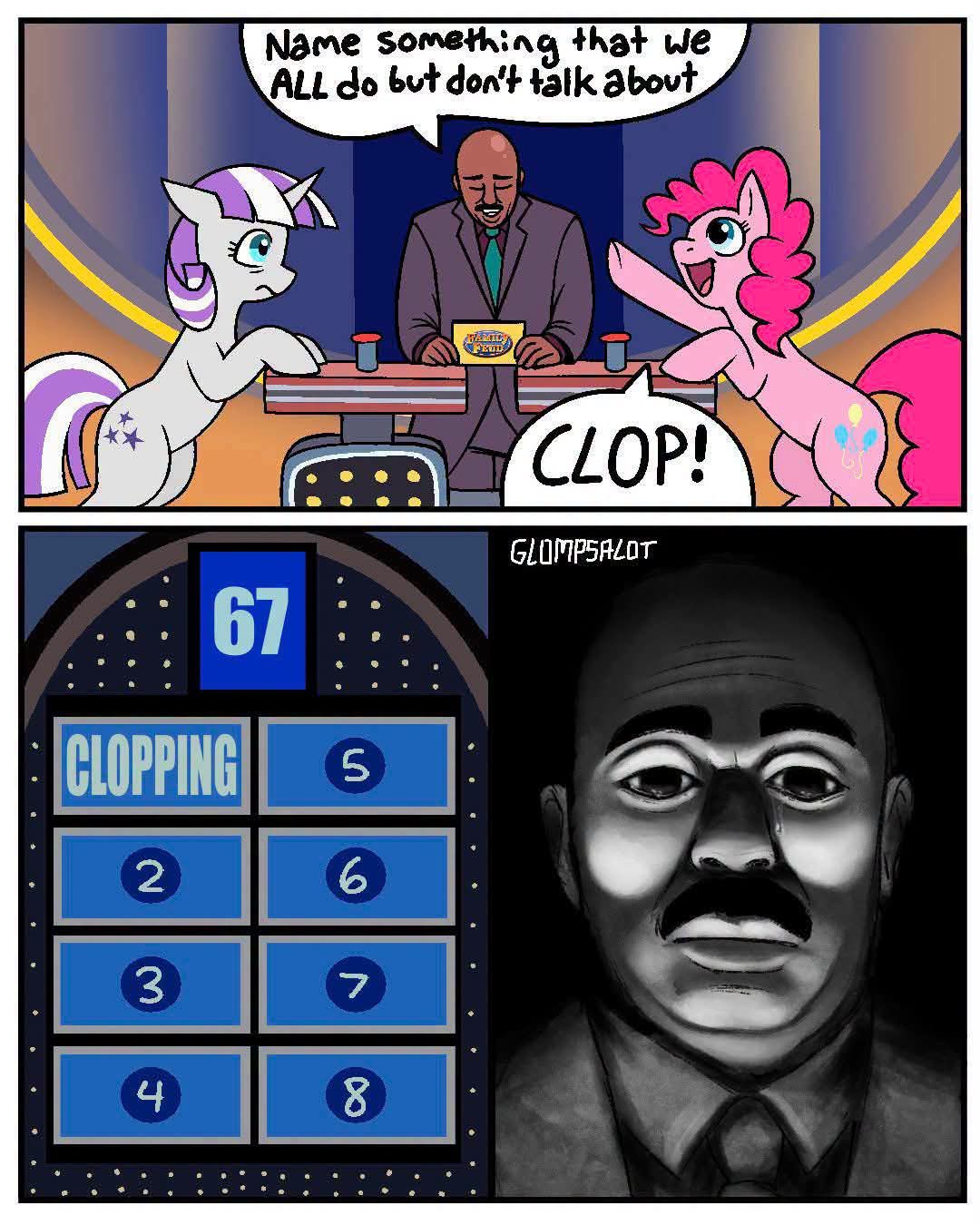 it says 67, so it's funny