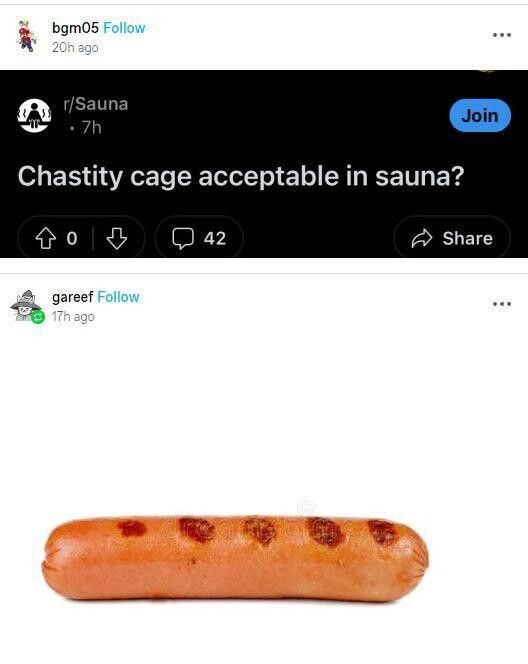 let him cook (the sausage)