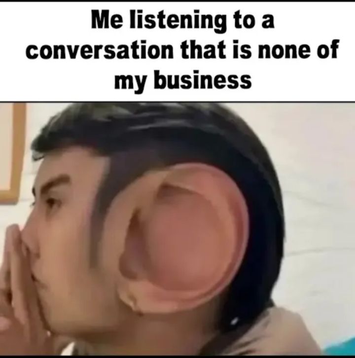 I'm all ears