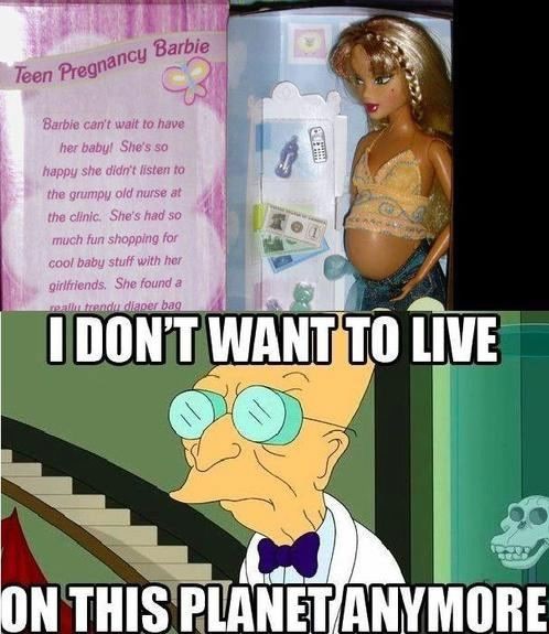 Teen pregnancy Barbie is a must have!