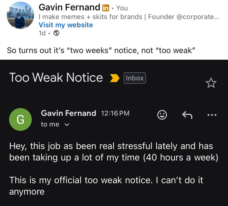 Weak sauce
