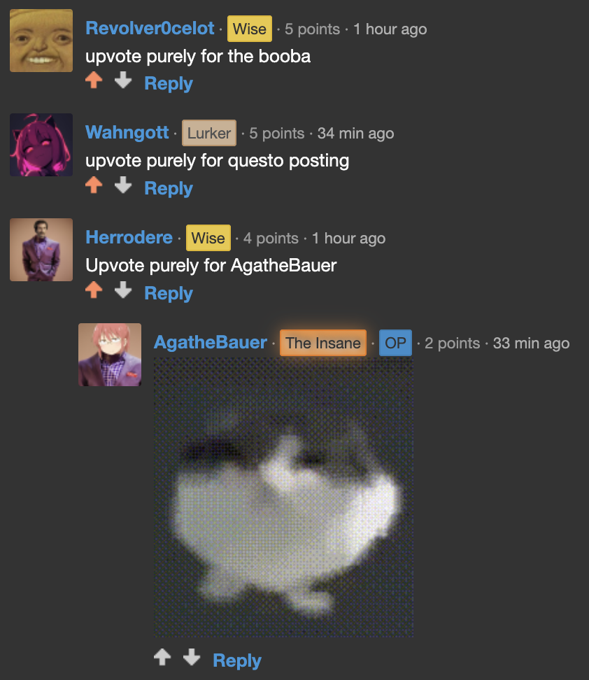 Upvote purely for the coom-unity