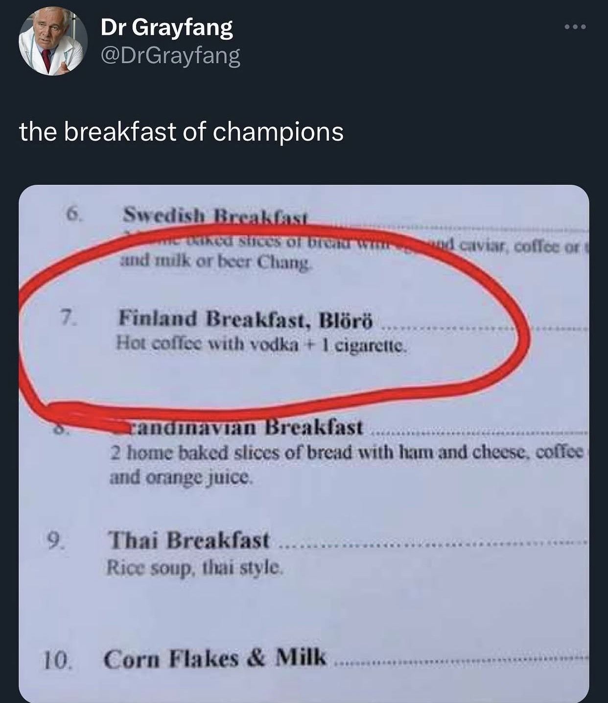 Gotta start the day right