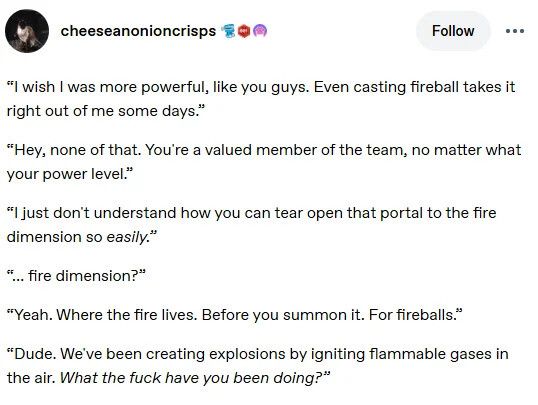 Wizard challenge (impossible): Don't reinvent the fireball