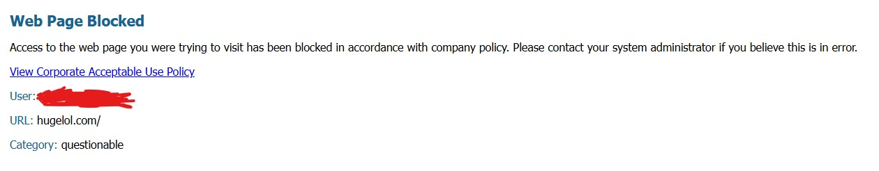 HL Blocked at work... We are... questionable... (at best?)