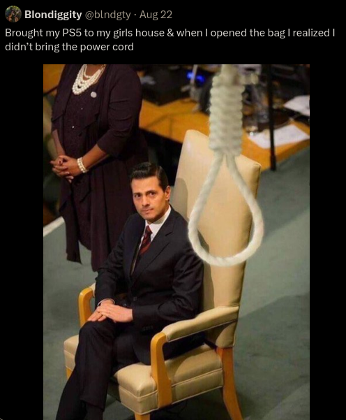Notice what else he didn't bring