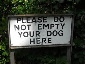 Don't empty your dog