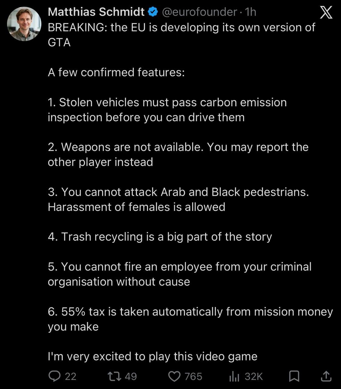 Can't tell if satire or real