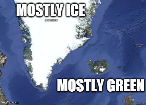 Greenland and iceland
