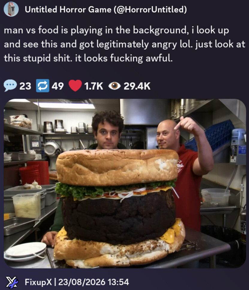 I think the food might win this time