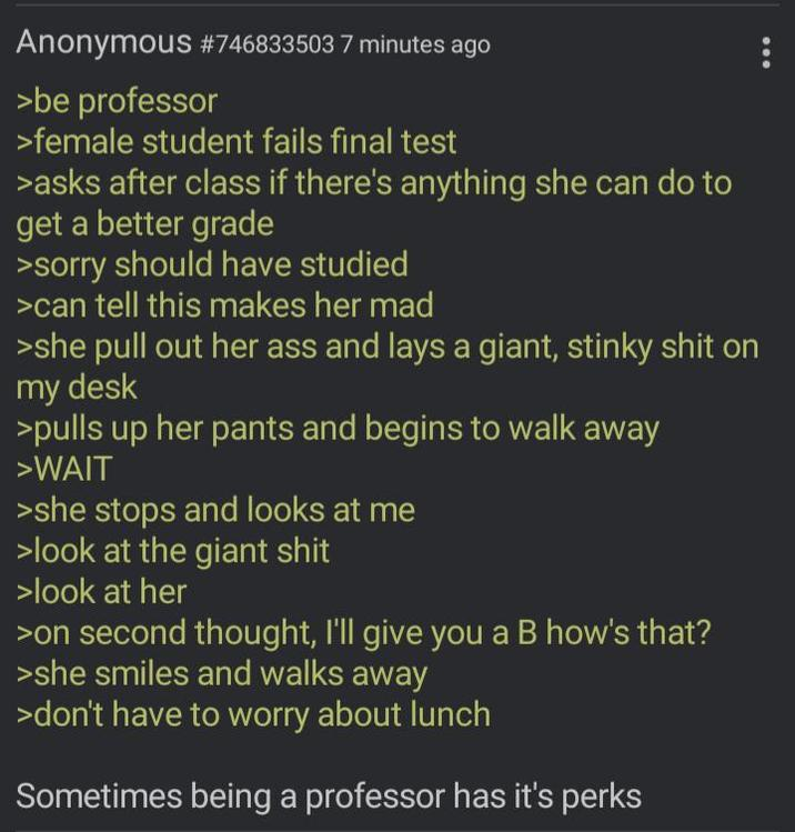 typical university interaction