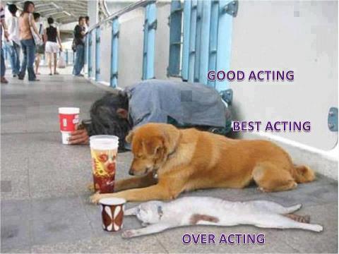 There are three types of acting