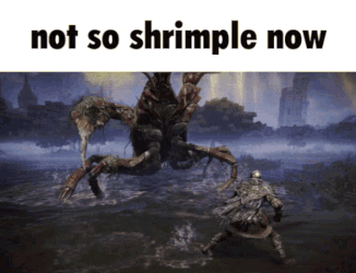 Who's the shrimp now?