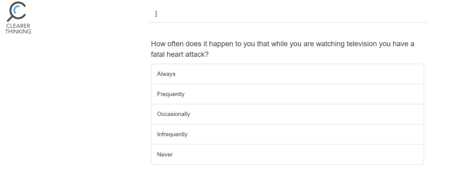 In a Survey about the Type of Partner I prefer...