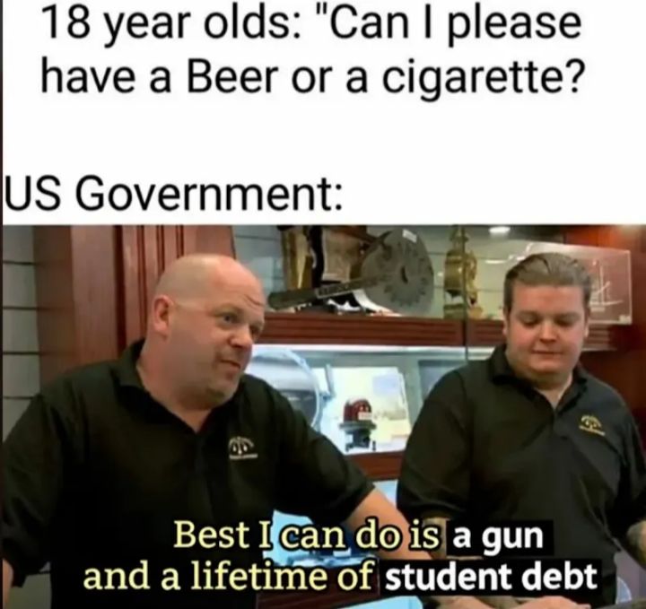 500 cigarettes and 1 trillion beers