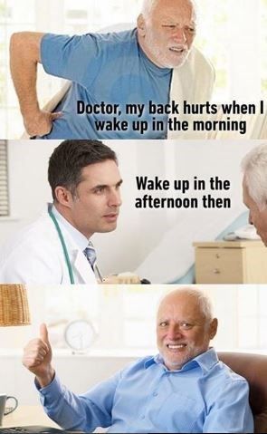 Me back hurts