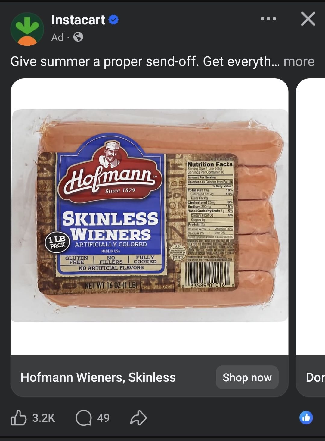 I prefer an unsheathed sausage myself