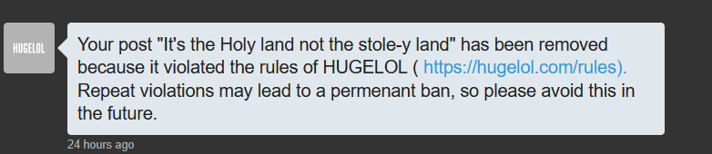So racism is bad now on HL?