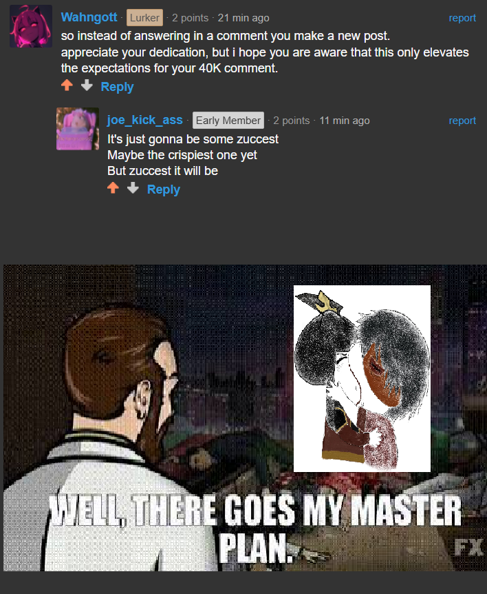 "Stop, my penis can only get so erect."