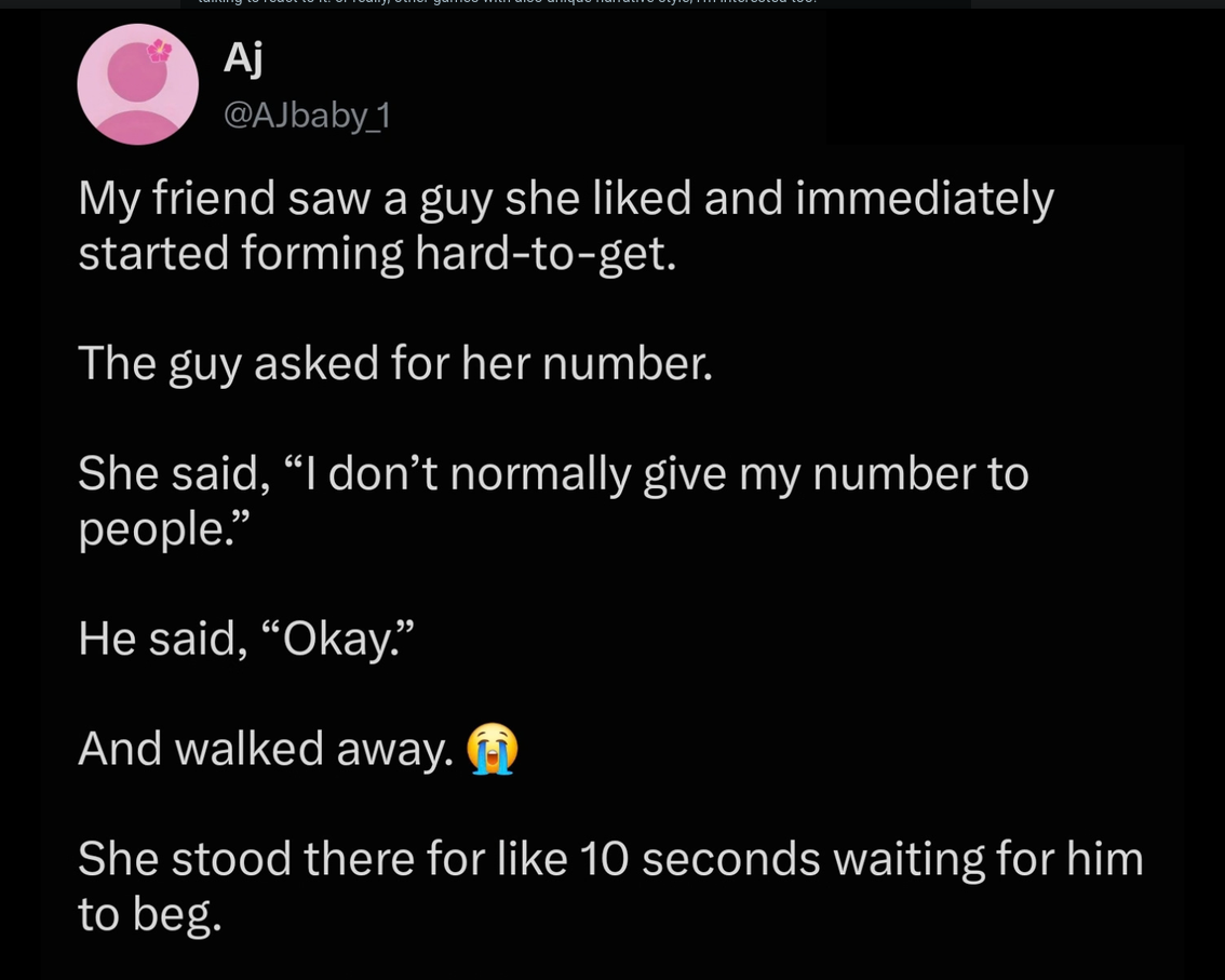 *sips tea* women *laughs*