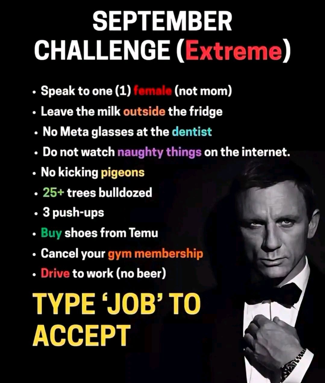 Extra Challenge: I posted this today, instead of Sep. 1st