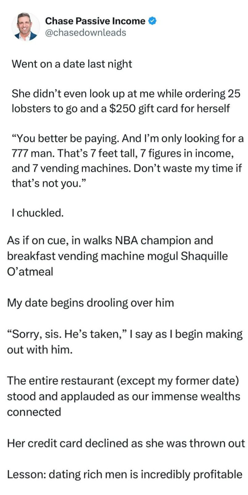 Modern dating in a nutshell
