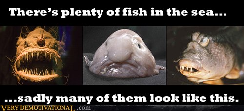 Don't worry They said, there are plenty of fish in the sea They said...