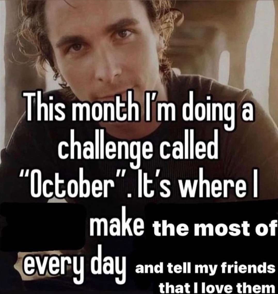 it's the first of the month