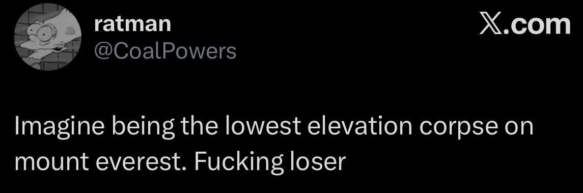 The highest loser