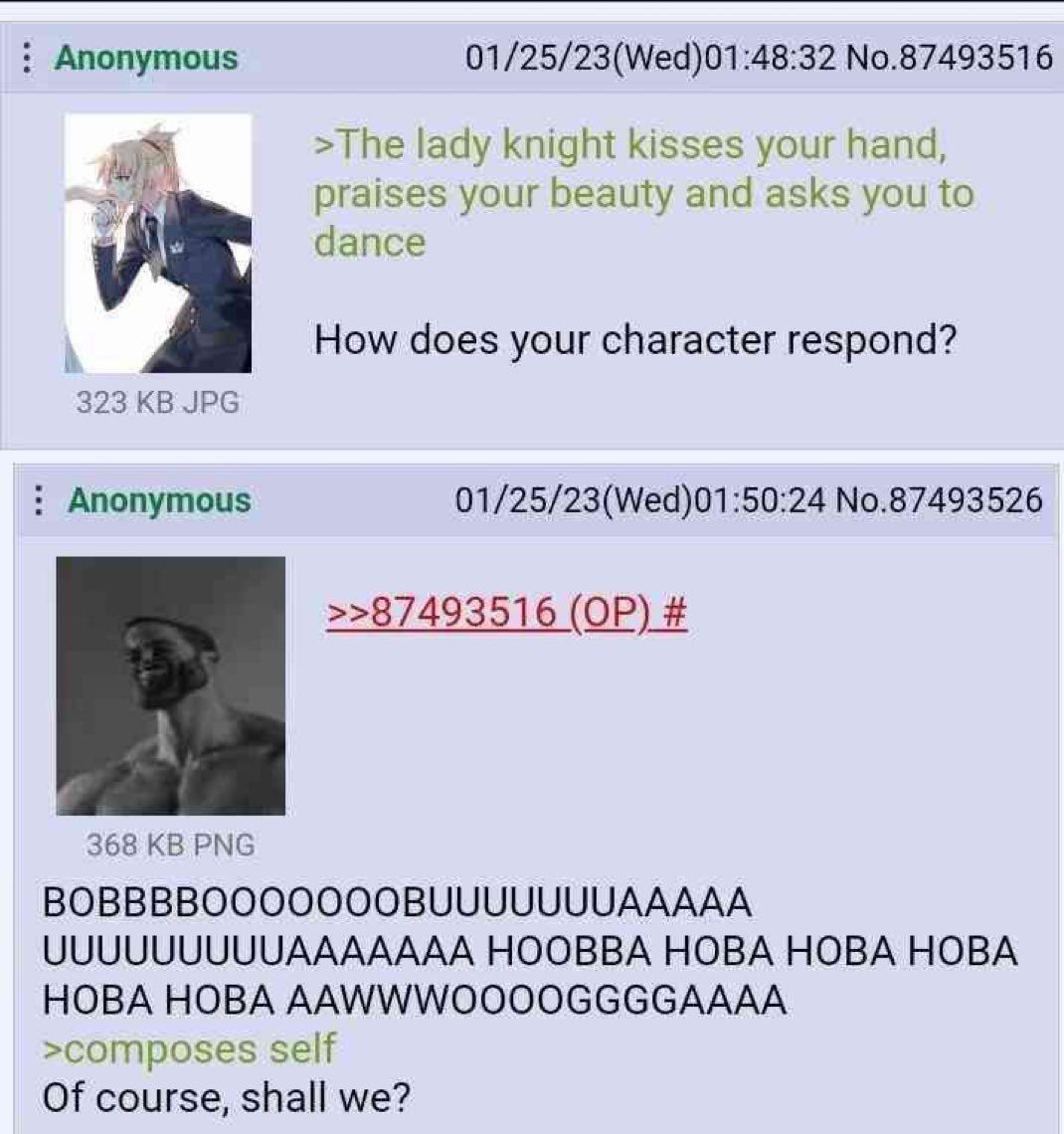 Skoolknight being a gentleman