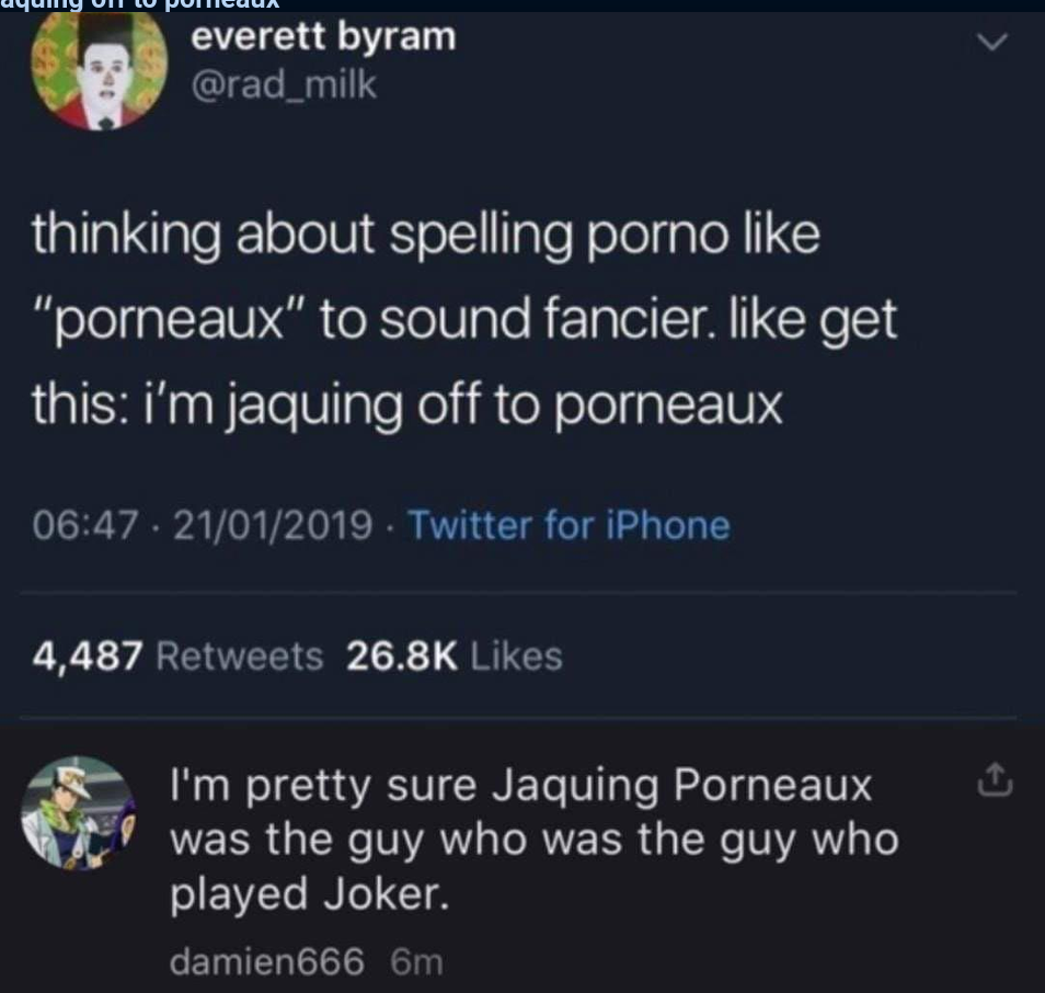 Jaquing off!
