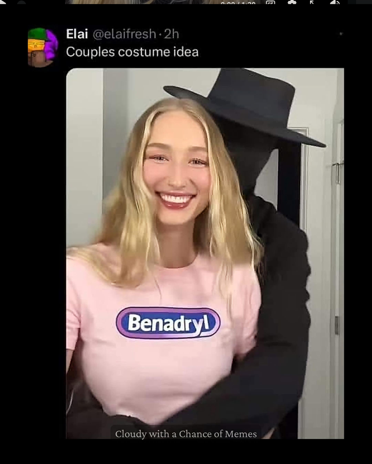 Me and who?? (is that her stand??)