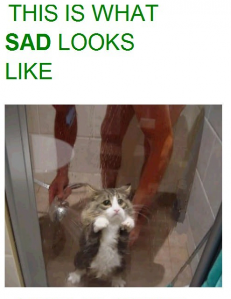 I'm not cute when i'm sad
