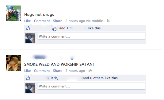 Just my facebook feed